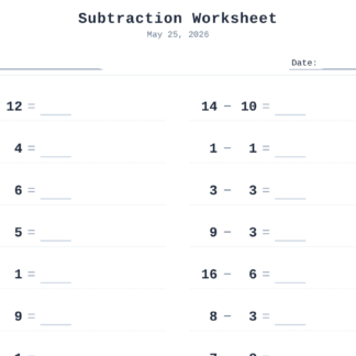 Subtraction