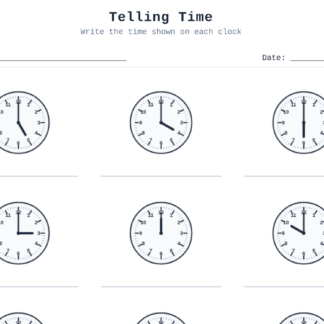 Telling Time